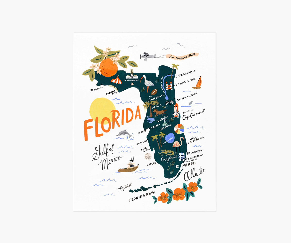 Tracy & Co Florida Art Print