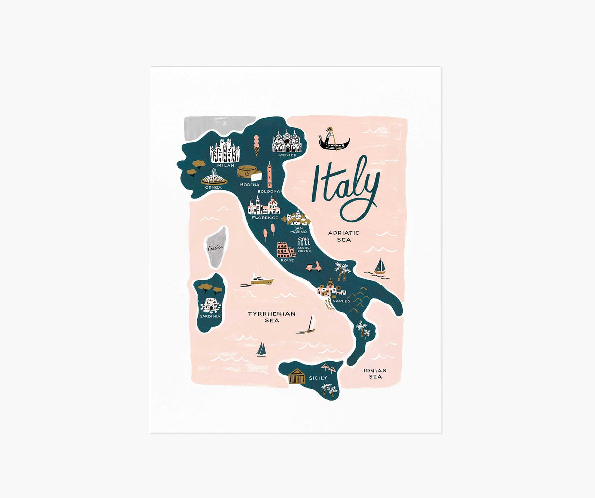 Tracy & Co Italy Art Print