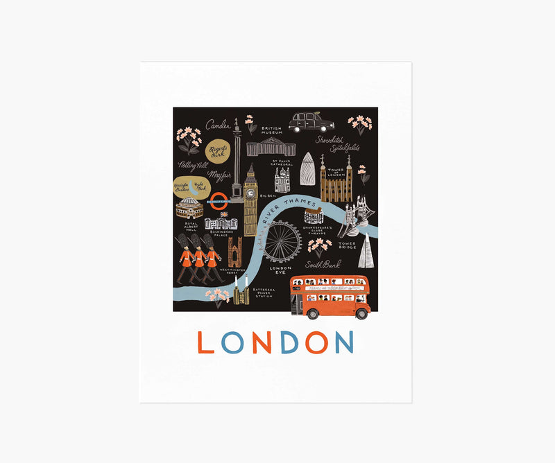 Tracy & Co London Map Art Print