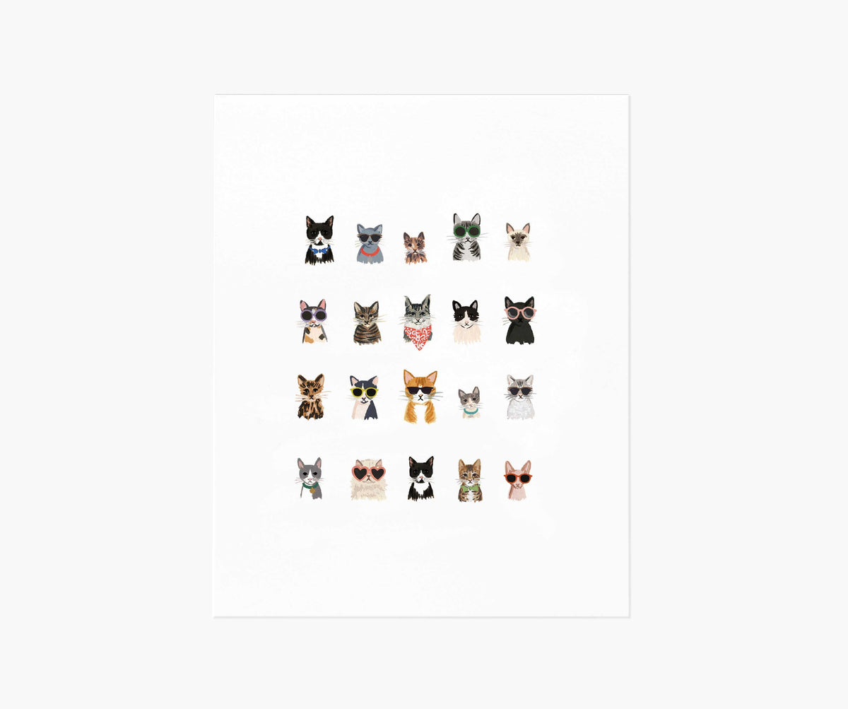 Tracy & Co Cool Cats Art Print