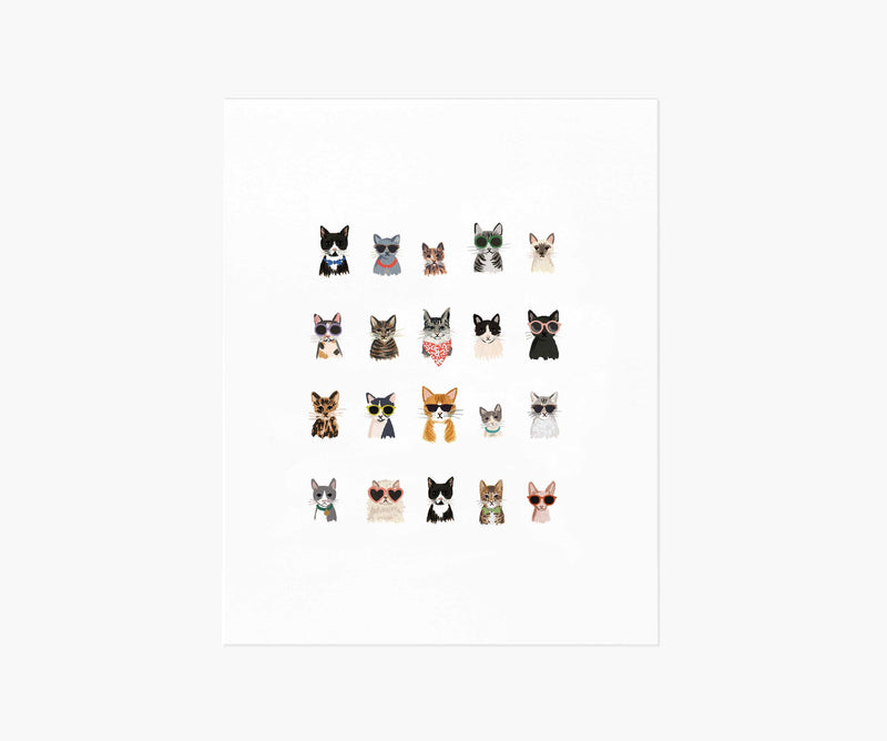 Tracy & Co Cool Cats Art Print