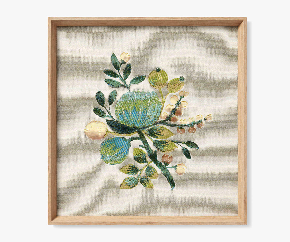 Tracy & Co Framed Wall Art - Blue Botanical