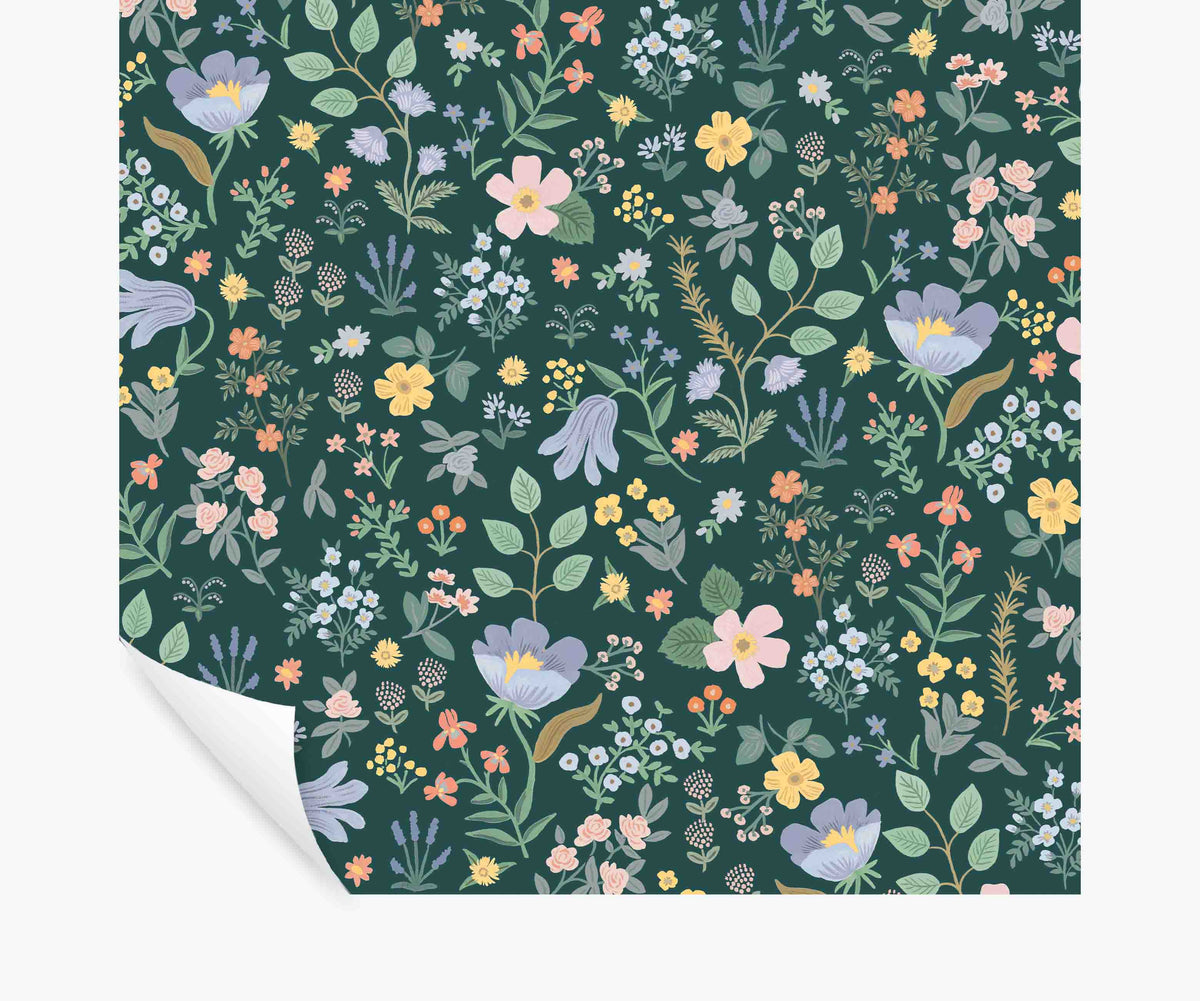 Tracy & Co Bramble Fields Peel & Stick Wallpaper - Evergreen