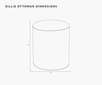 Tracy & Co Billie Ottoman - Dahlia
