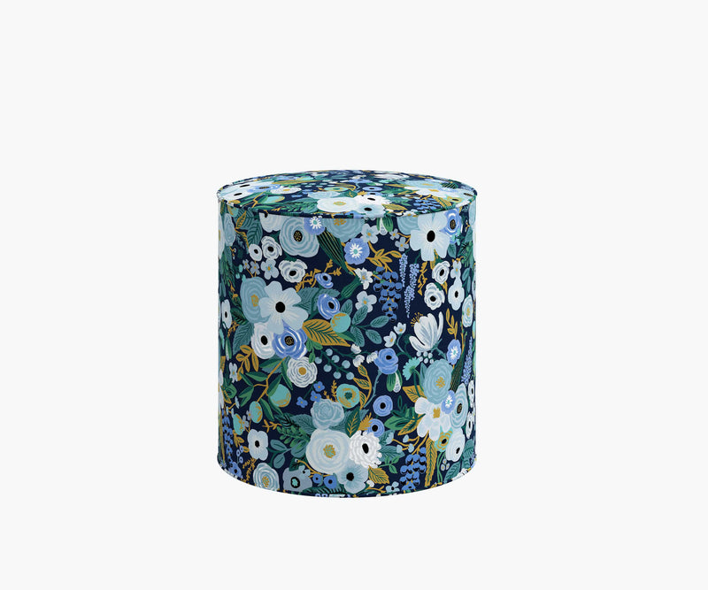 Tracy & Co Billie Ottoman - Garden Party Blue