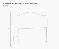 Tracy & Co Mayfair Headboard - Pomegranate