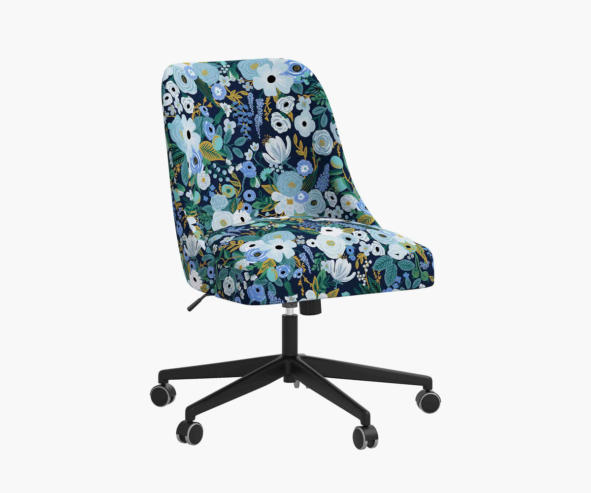 Tracy & Co Oxford Desk Chair - Garden Party Blue