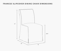Tracy & Co Frances Slipcover Dining Chair - Ditsy Dahlia Navy