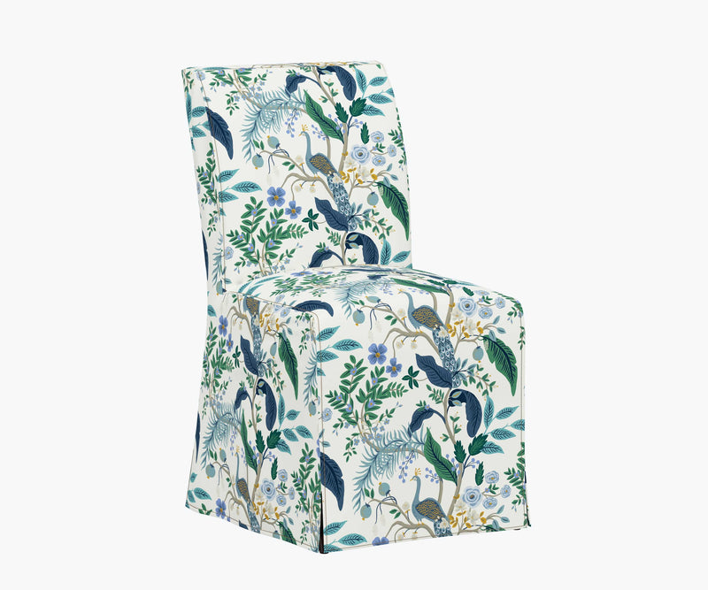 Tracy & Co Frances Slipcover Dining Chair - Peacock