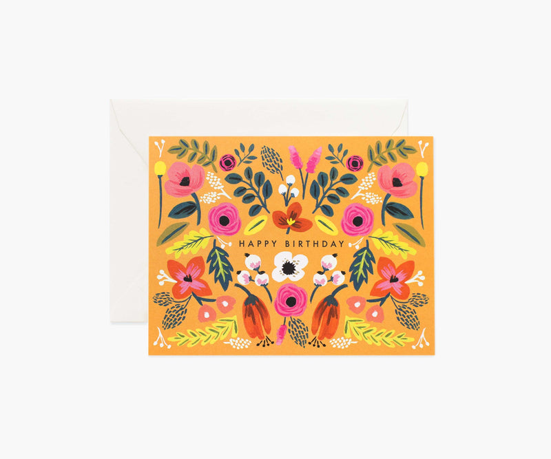 Tracy & Co Folk Birthday Card - Single Card