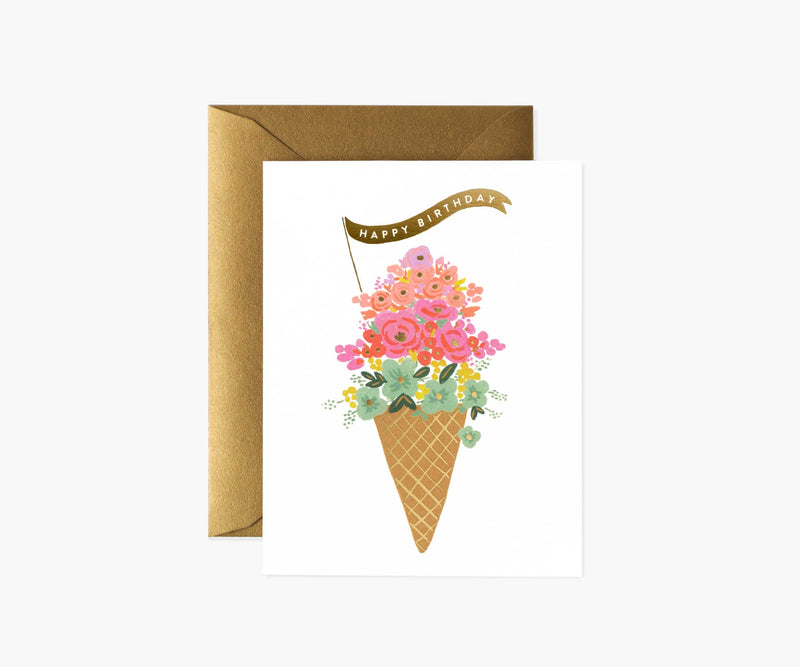 Tracy & Co Ice Cream Birthday Card - Single Card
