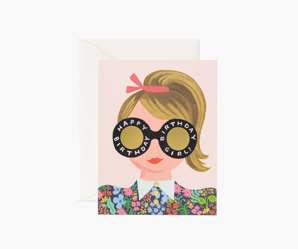 Tracy & Co Meadow Birthday Girl Birthday Card - Single Card