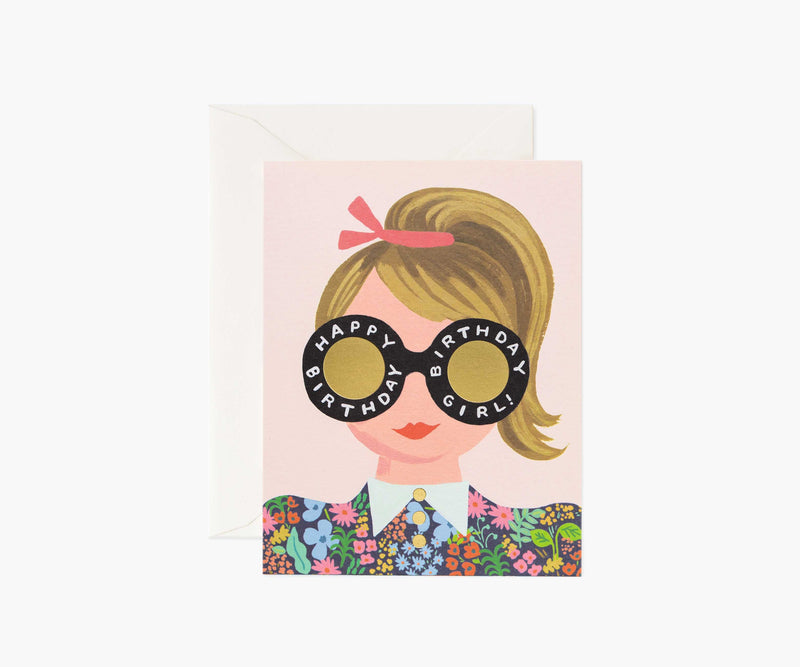 Tracy & Co Meadow Birthday Girl Birthday Card - Single Card