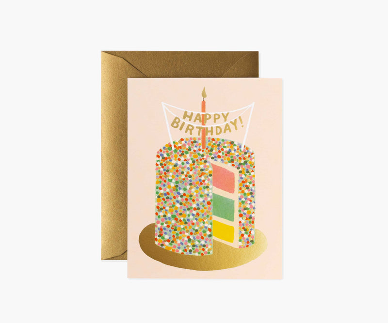 Tracy & Co Layer Cake Birthday Card - Single Card