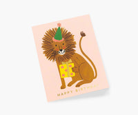 Tracy & Co Lion Birthday Card - Single Card