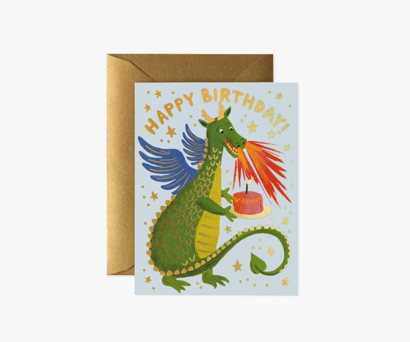 Tracy & Co Birthday Dragon Birthday Card - Single Card