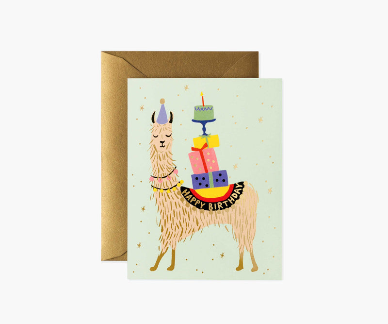 Tracy & Co Llama Birthday Card - Single Card