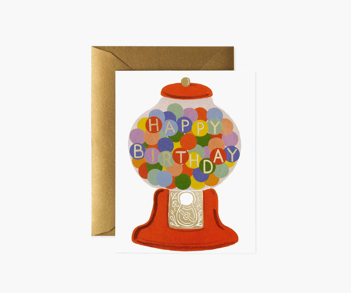 Tracy & Co Gumball Birthday Card - Single Card