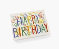 Tracy & Co Brushstroke Birthday Card - Single Card