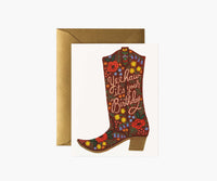 Tracy & Co Birthday Boot Birthday Card - Single Card
