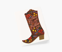 Tracy & Co Birthday Boot Birthday Card - Single Card