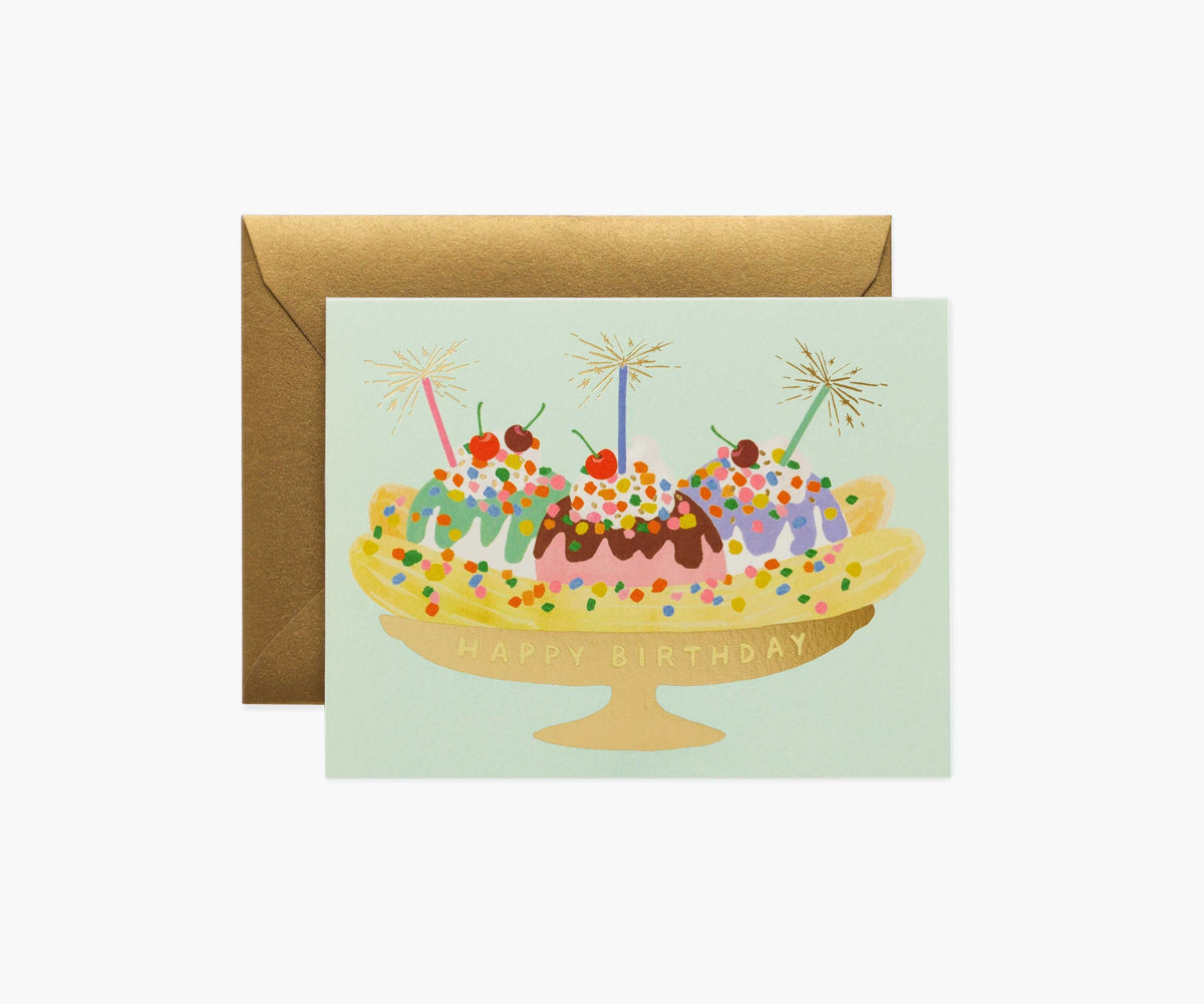 Tracy & Co Banana Split Birthday Cards - Boxed Set