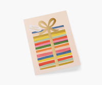 Tracy & Co Feliz Birthday Present Birthday Card - Single Card
