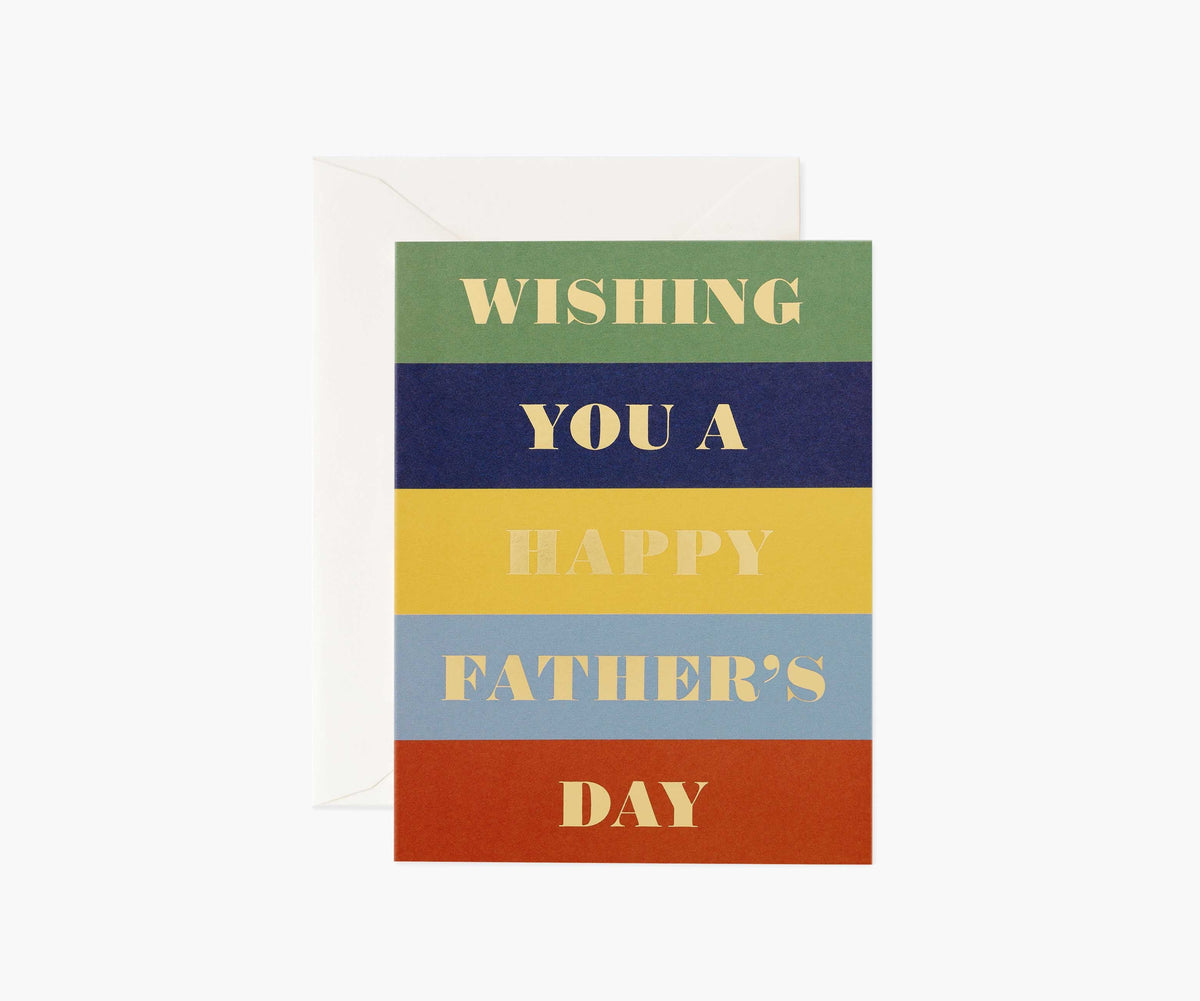 Tracy & Co Color Block Father's Day Card - Single Card