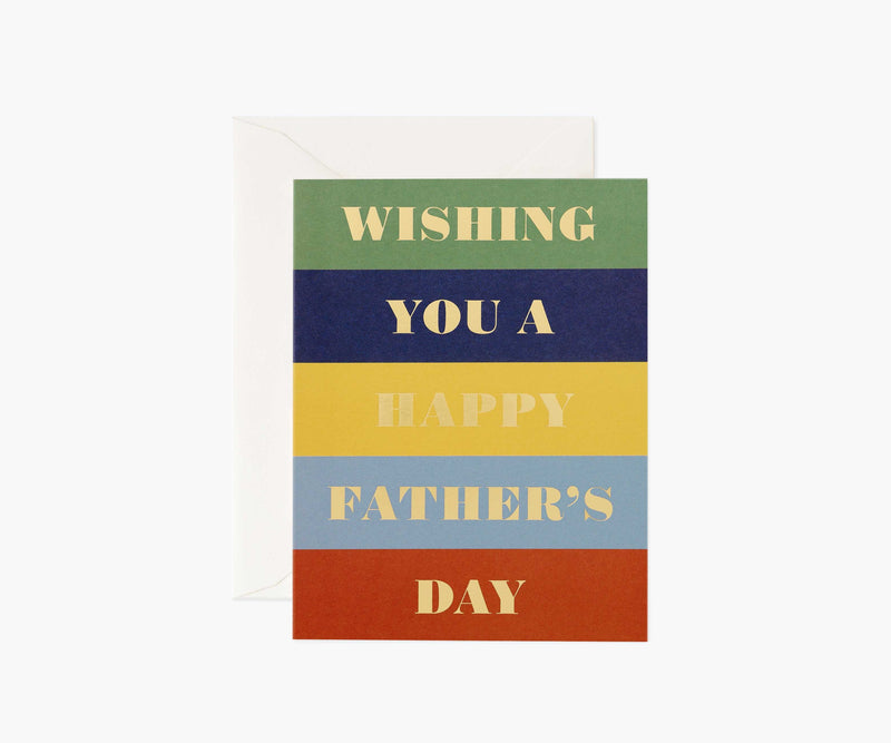 Tracy & Co Color Block Father's Day Card - Single Card
