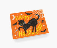 Tracy & Co Black Cat Halloween Card - Single Card