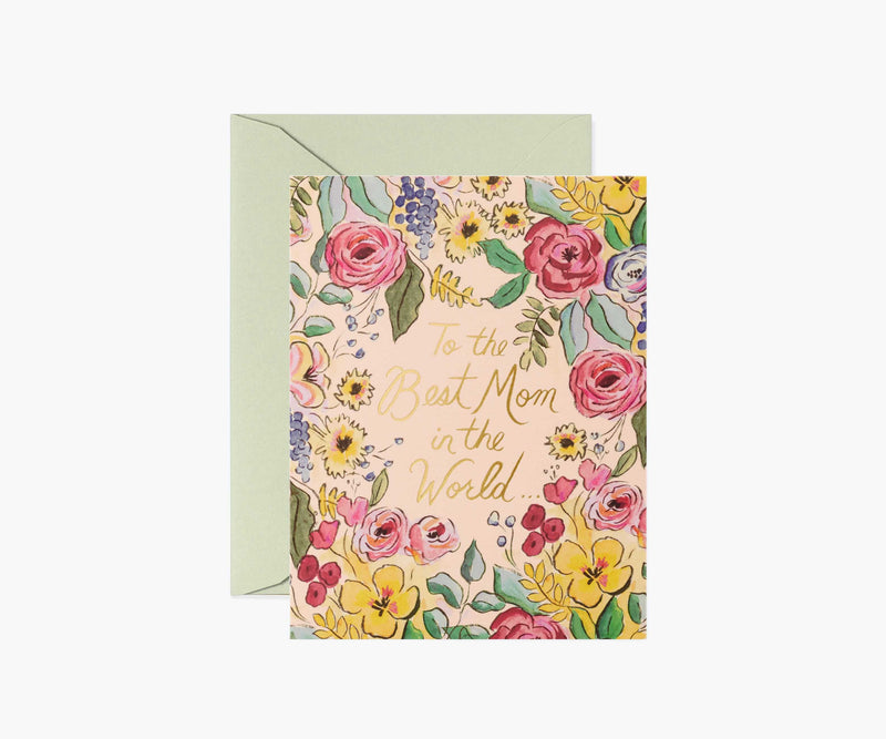 Tracy & Co Best Mom in the World Mother's Day Card - Single Card