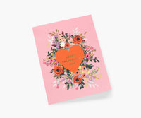 Tracy & Co Blooming Heart Valentine Valentine's Day Card - Single Card