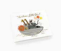 Tracy & Co Noah's Ark Baby Card - Single Card