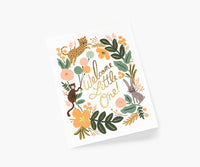 Tracy & Co Menagerie Baby Card - Single Card