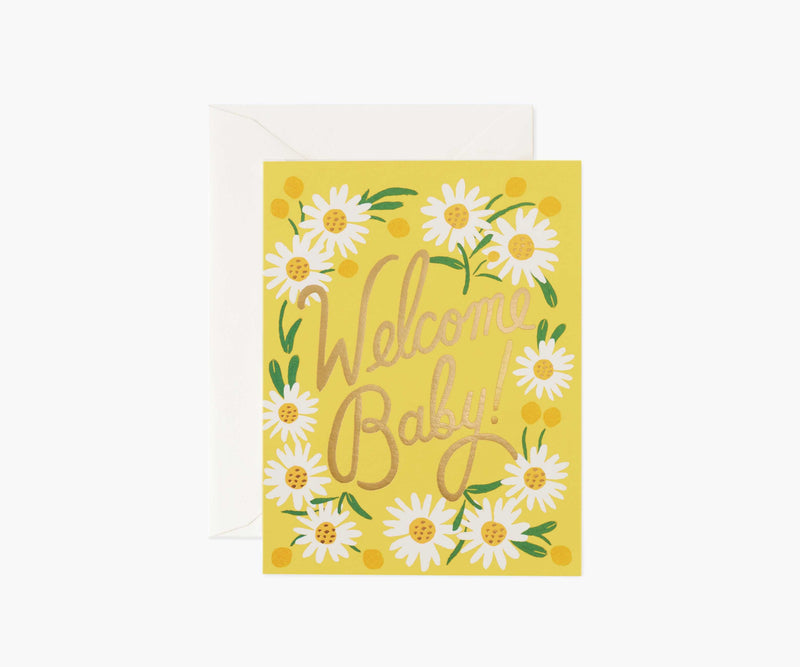 Tracy & Co Daisy Baby Card - Single Card