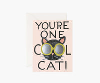 Tracy & Co Cool Cat Love & Friendship Card - Single Card