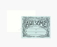 Tracy & Co Certificate of Awesome Love & Friendship Card - Single Card