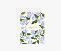 Tracy & Co Hydrangea Congrats Card - Single Card