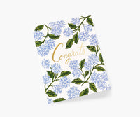 Tracy & Co Hydrangea Congrats Card - Single Card