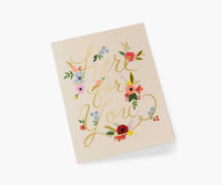 Tracy & Co Floral Here for You Sympathy Card - Single Card