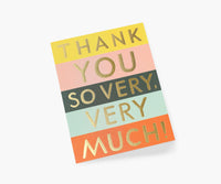Tracy & Co Color Block Thank You Card - Single Card
