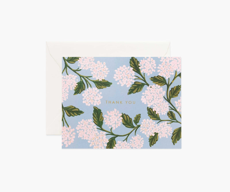 Tracy & Co Hydrangea Thank You Card - Single Card