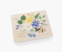 Tracy & Co Garden Party Blue Thank You Card - Single Card