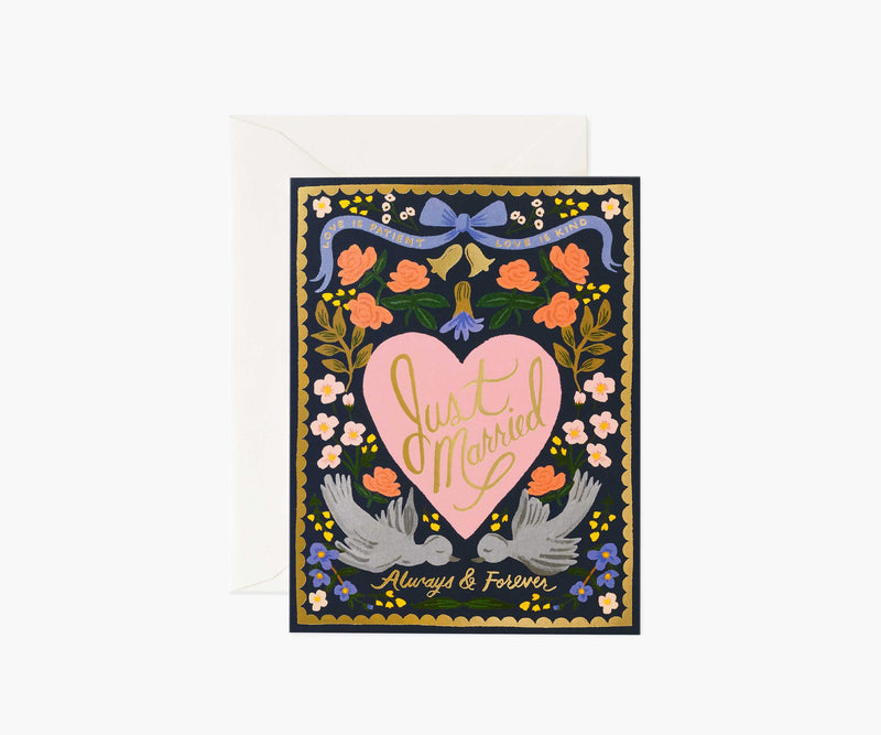 Tracy & Co Love Birds Wedding Card - Single Card
