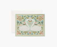 Tracy & Co Always & Forever Swans Wedding Card - Single Card