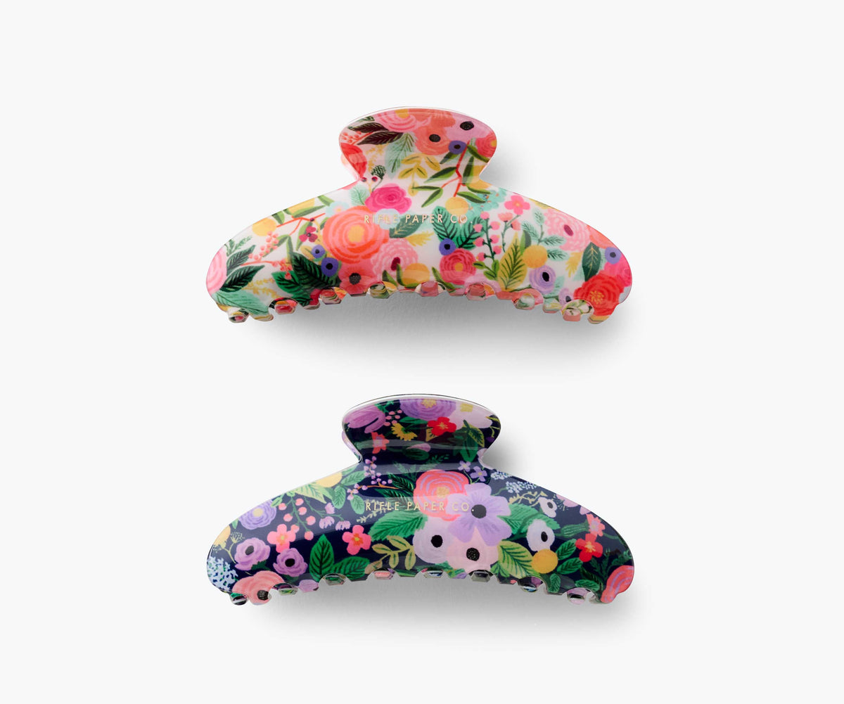Tracy & Co Large Claw Clip Set - Garden Party