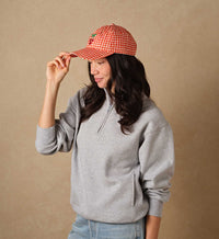 Tracy & Co Baseball Cap - Gingham Cherries