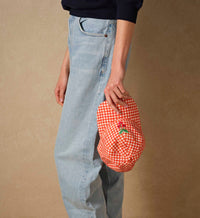 Tracy & Co Baseball Cap - Gingham Cherries