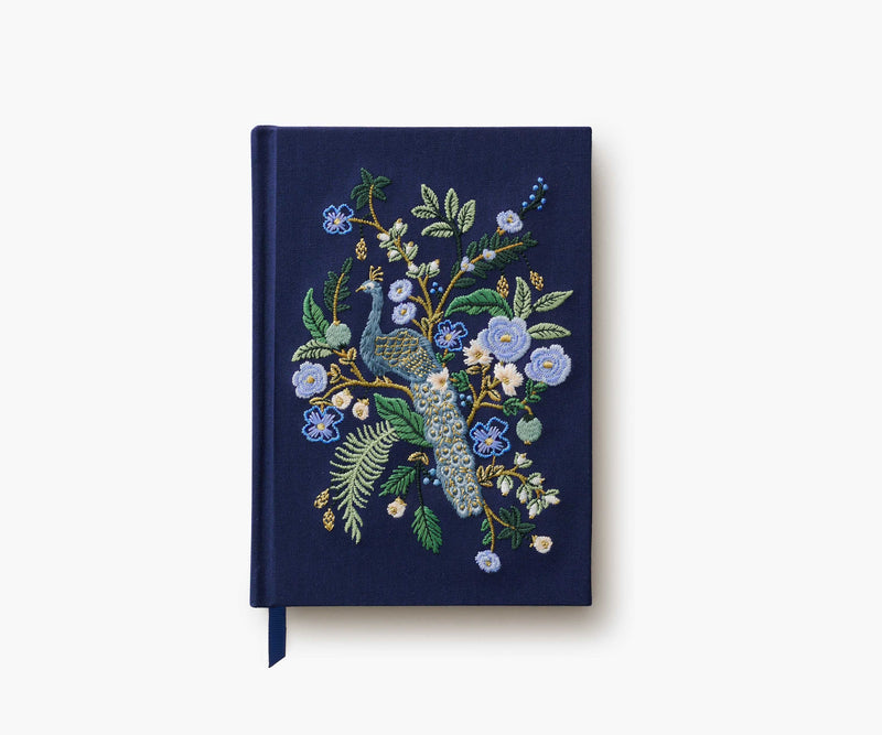Tracy & Co Embroidered Journal - Peacock