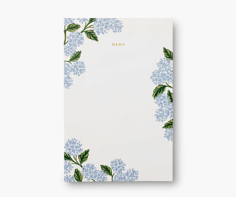 Tracy & Co Large Memo Notepad - Hydrangea
